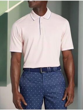 Walter Hagen Men's Sweet Pink Clubhouse Pique Golf Polo T Shirt Top NWT